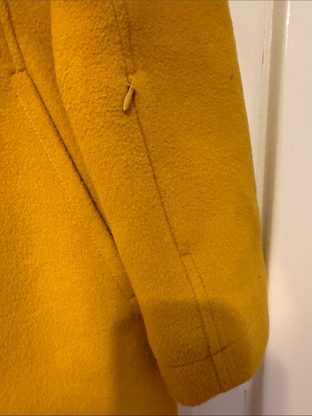 Pendleton Mustard Wool Pea Coat - Picture 2 of 6